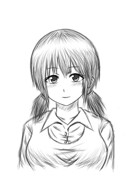 おさげの女の子(オリジナル妹系キャラ) - ibisPaint