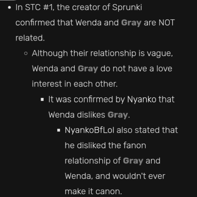 Wenda and Gray are not a couple