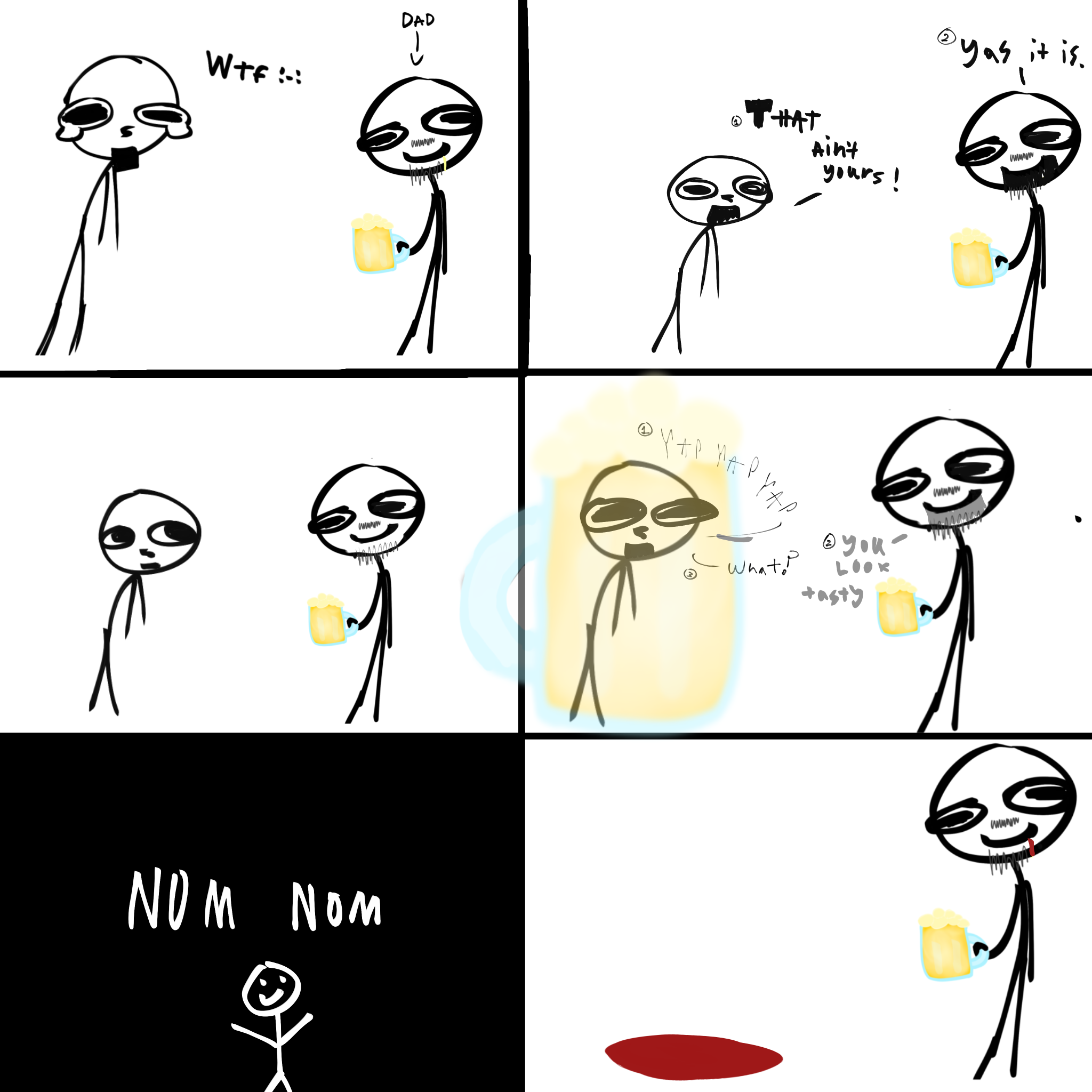 Made this bc my dad started drinking - ibisPaint