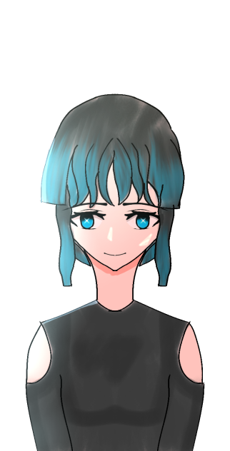 My friend's Oc with Muichiro's hair colo