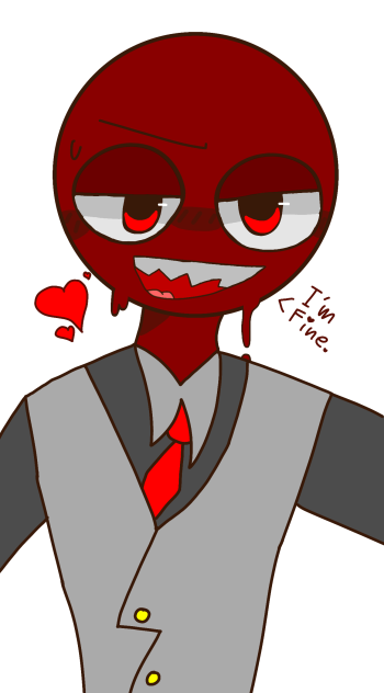 Red from rainbow friends ♥️🌹🍷🔴🛑♦️🔺🟥
