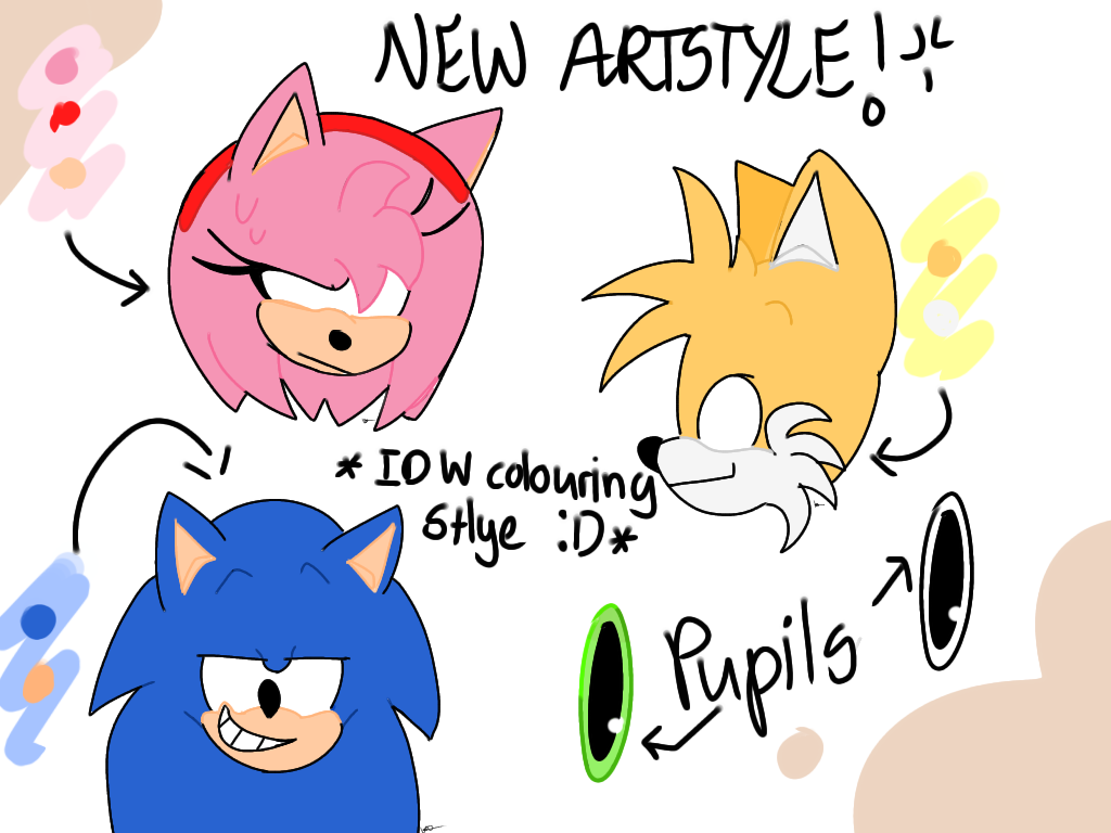 My new sonic artstlye - ibisPaint