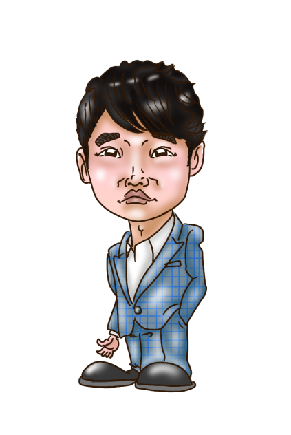 似顔絵　ゴスペラーズ　北山陽一