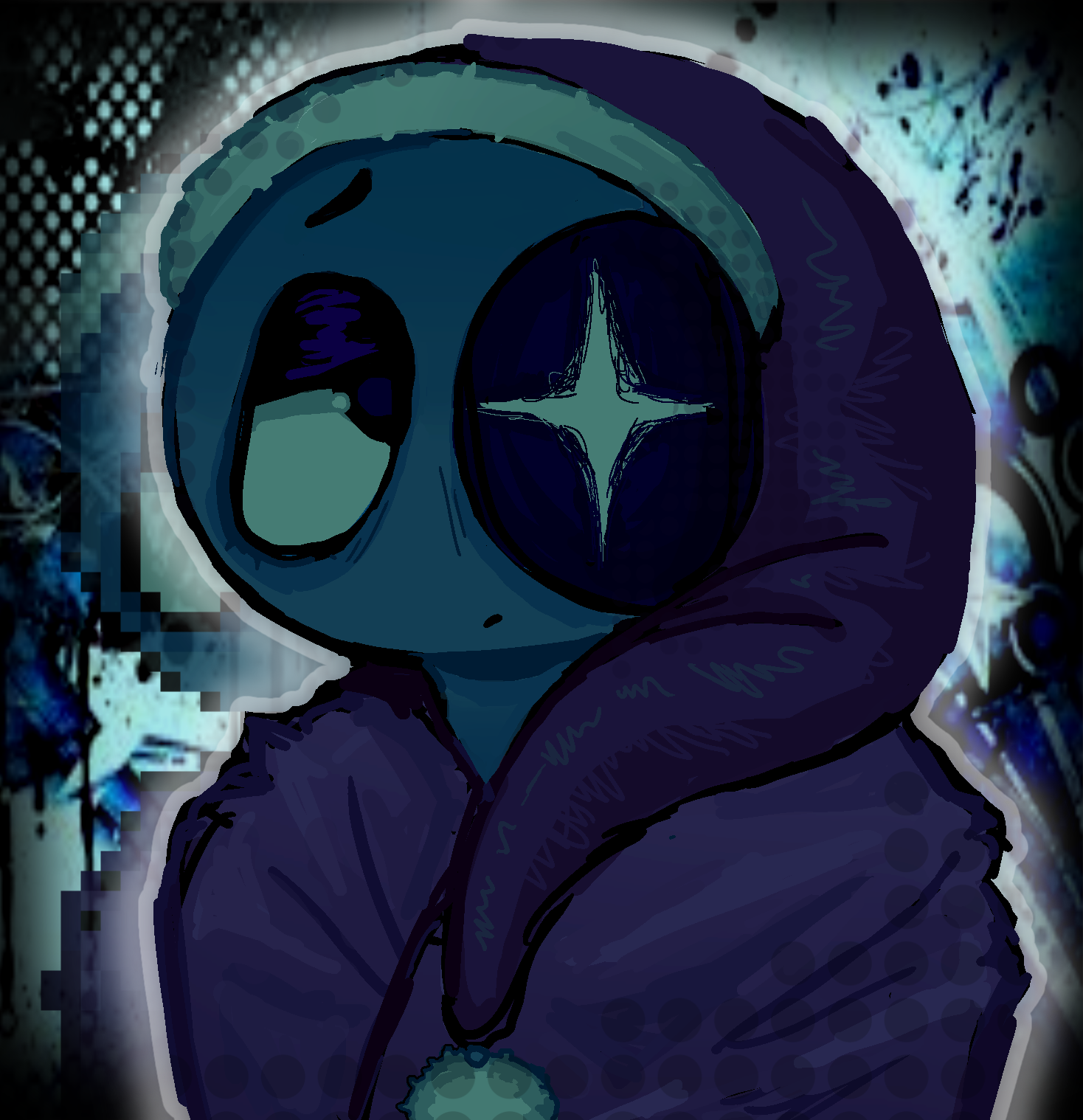 uhmmmm the blue guy idk - ibisPaint