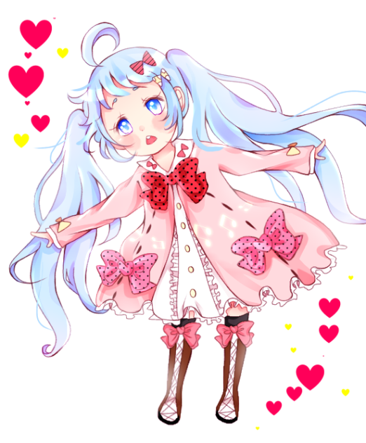 オリミク　ふわふわリボンミク
