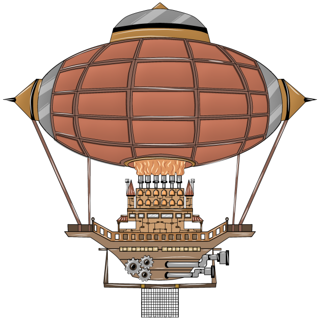 steampunk airship