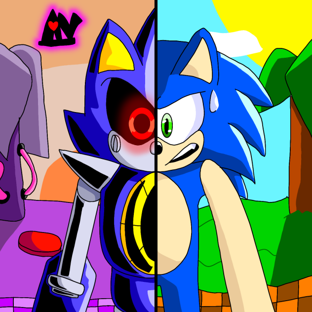 Shading Practice (Metal Sonic + Sonic)