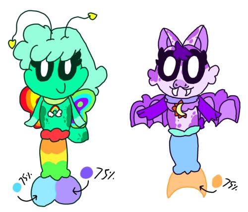 ColorFly and Lea Lilith as mercritters