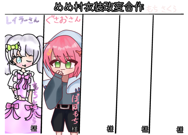 めめ村衣装改変合作！