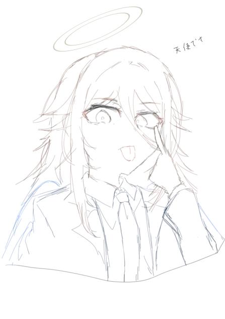 天使の悪魔　線画