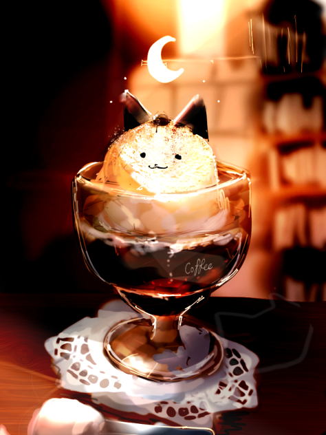 月夜の珈琲ゼリー