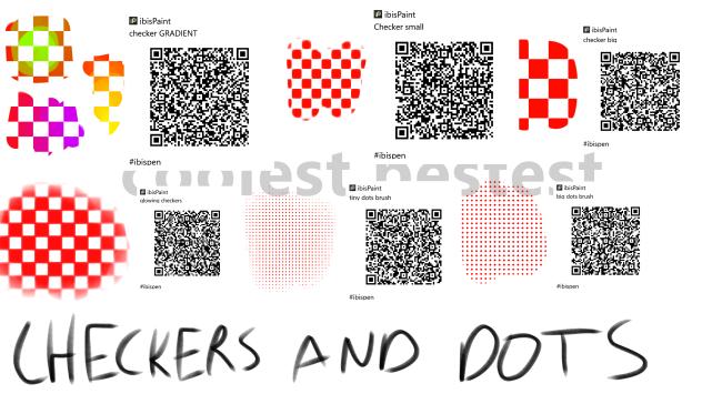 checkers and dots brush pack