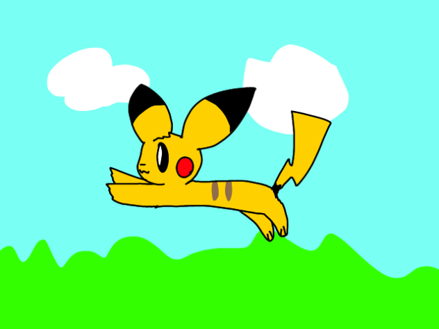走るピカチュウ
