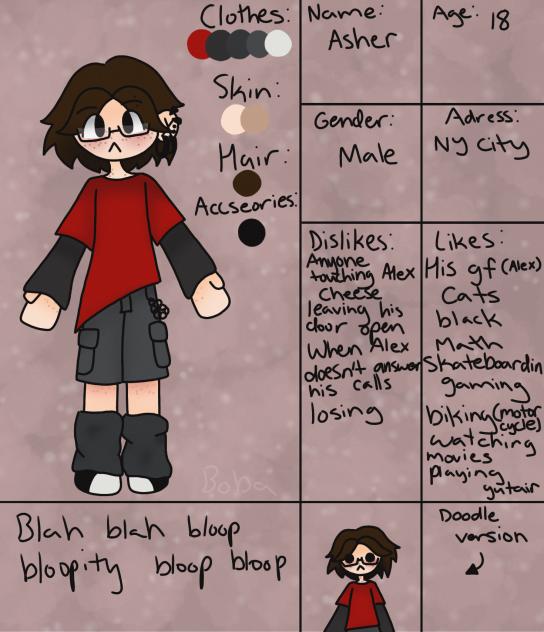 ❤️ALEX'S BF (ANOTHER NEW OC) ASHER ❤️