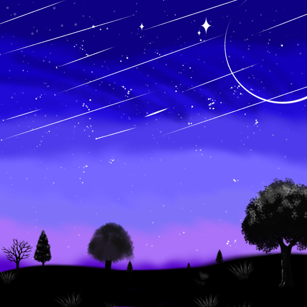 BEAUTY OF THE NIGHT 🌌 - ibisPaint