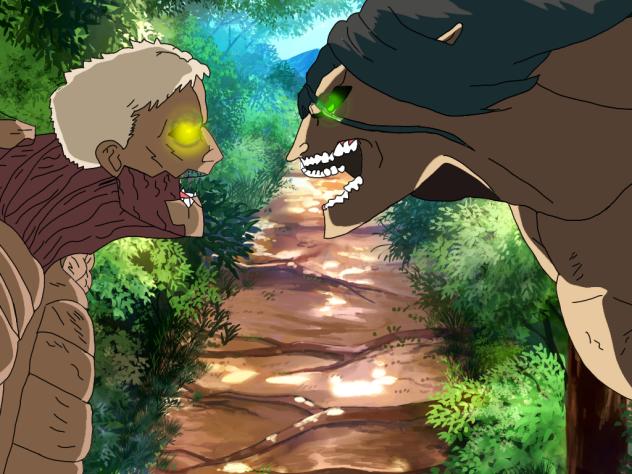 Armored Titan vs Attack Titan