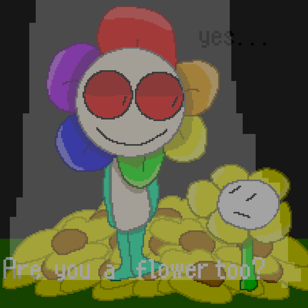 Dandy met Flowey - ibisPaint