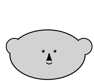 はじめてコアラのイラストを描きました