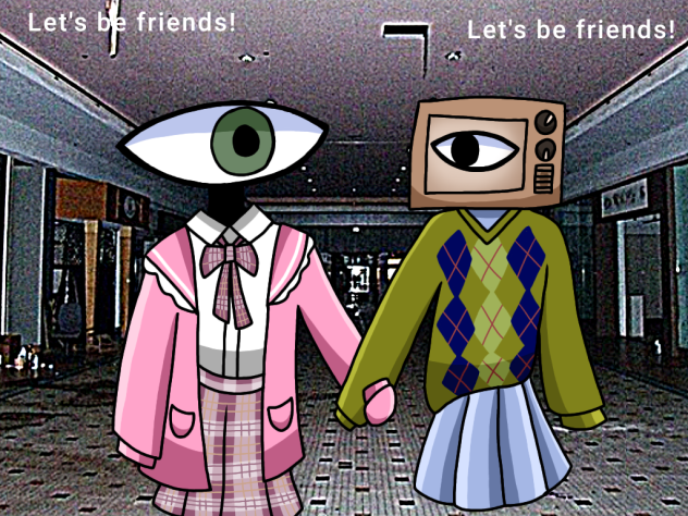 L3T'$ BE FR13NDS!! comic cover (Lila)