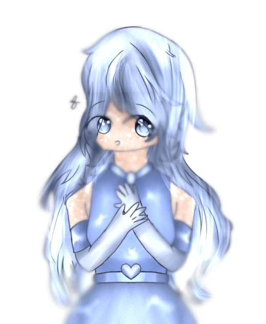 A Girl with 2 Hands on Her Heart