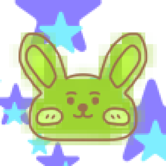 抹茶こうさぎ（ドット絵）