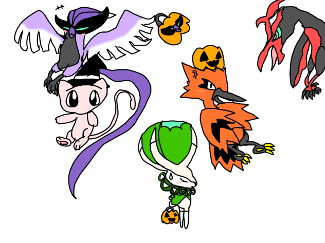 新ポケモンたちとミュウ、ハッピーハロウィン！
