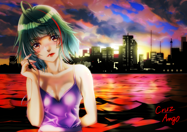 都会の片隅に咲く