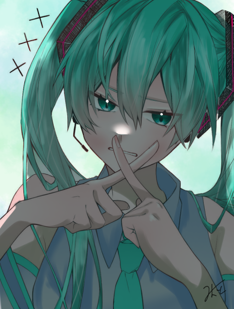 フリー線画塗ってみた