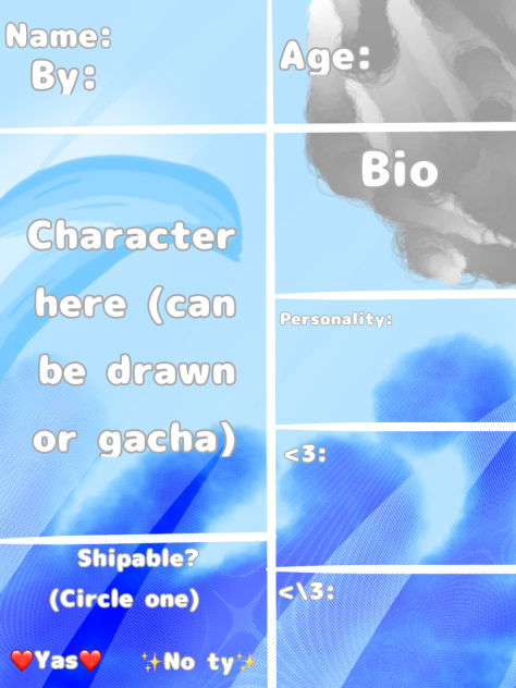 Character sheet for The Yokalai Species