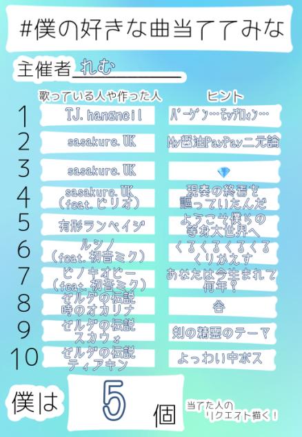 好きな…曲