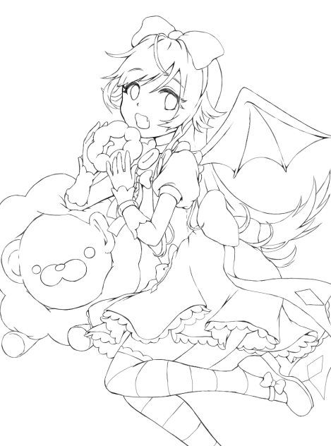 【線画】忍野忍（マドガタリ展ver.）2