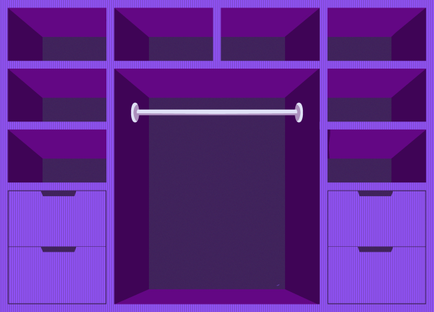 Cabinet Design Shade Of Purple
