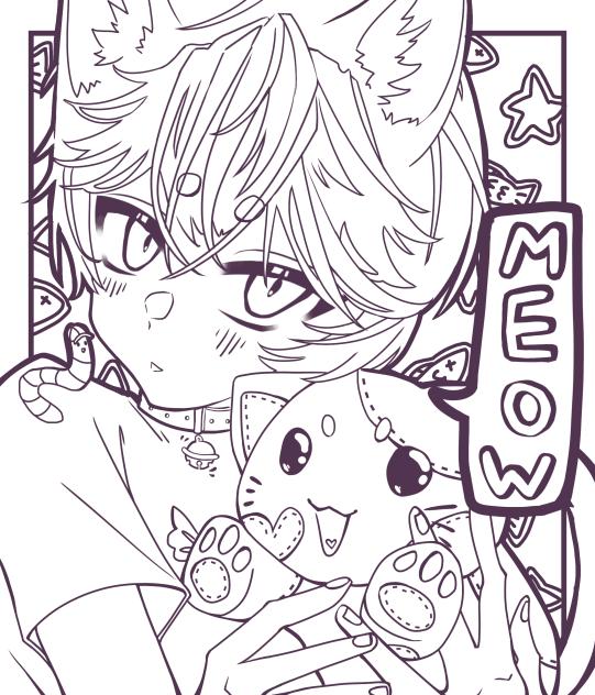 Coloring vers of Meow