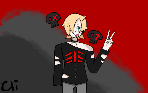 Cringey emo edgy boy