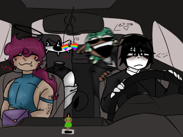 a ride with boys