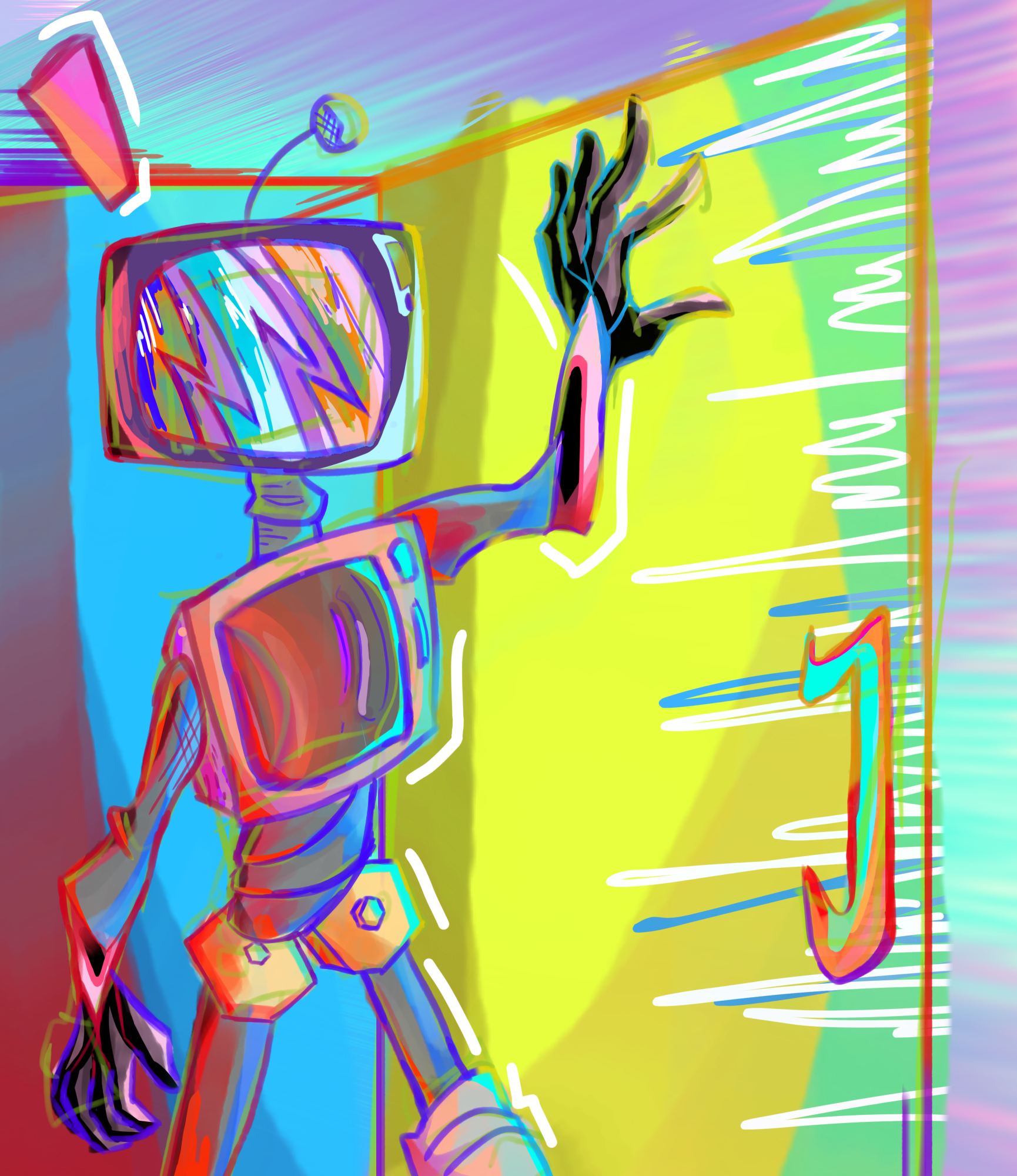 Retro robot - ibisPaint