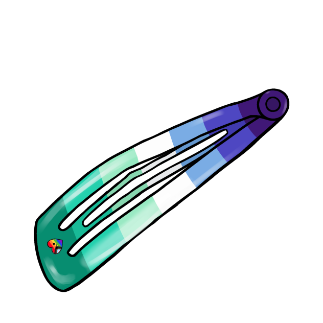 Pride Flag Barrette - MLM - ibisPaint