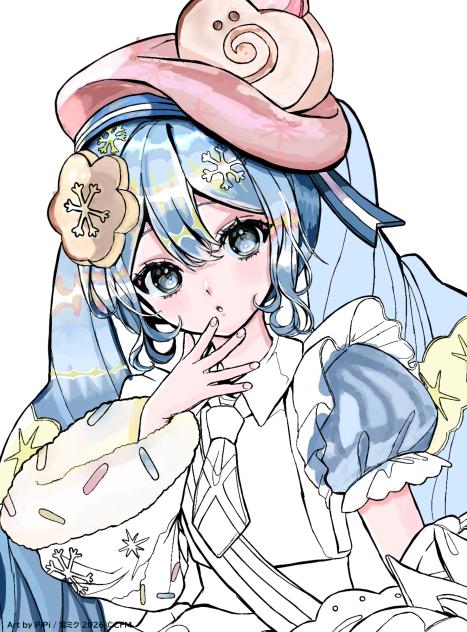 スノーミクちゃん（塗り途中）