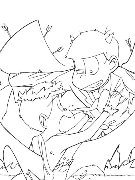 デビめが　線画