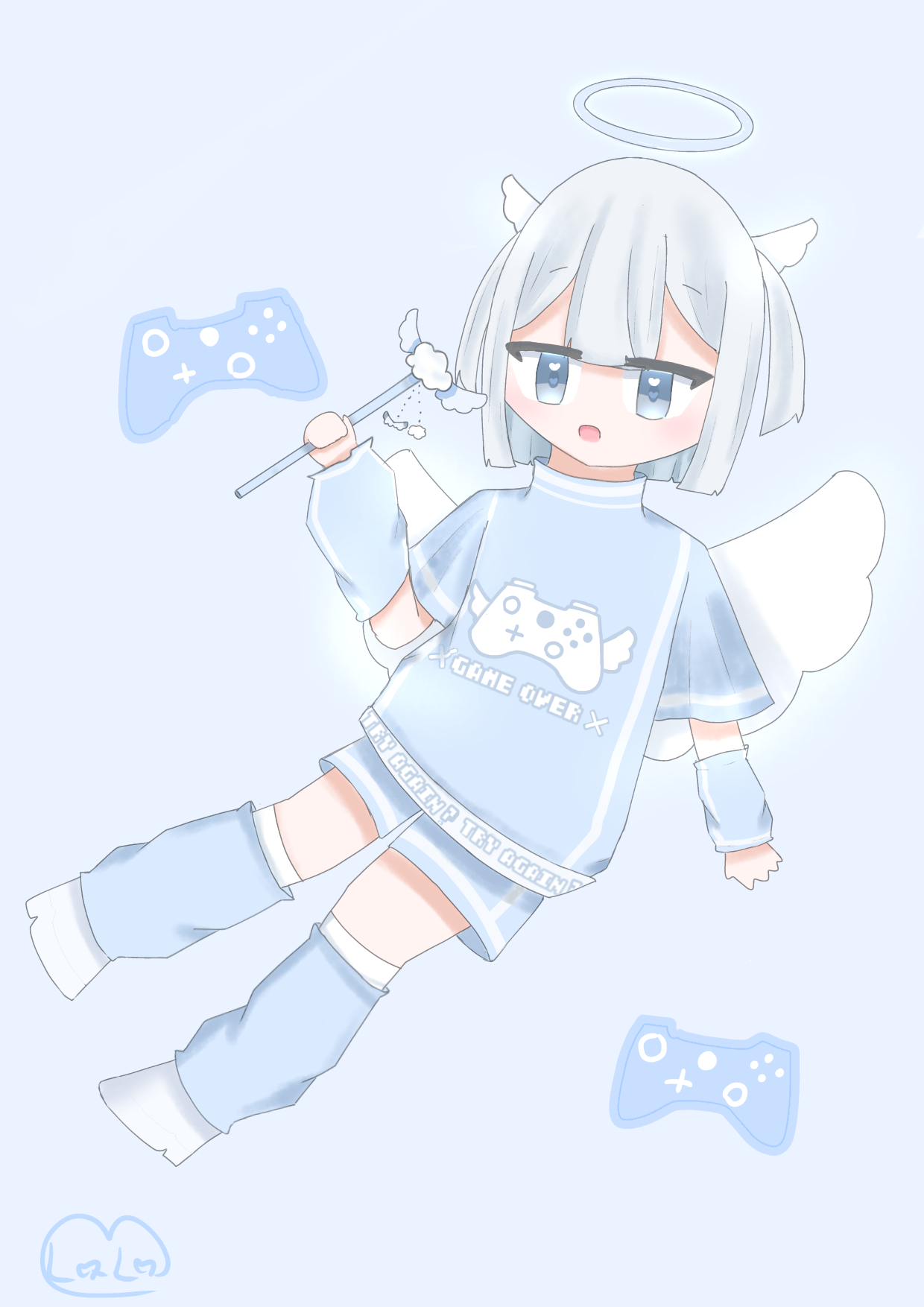 天使界隈🎮🩵🤍 - ibisPaint