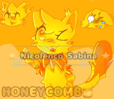 Luna’s fursona Honeycomb