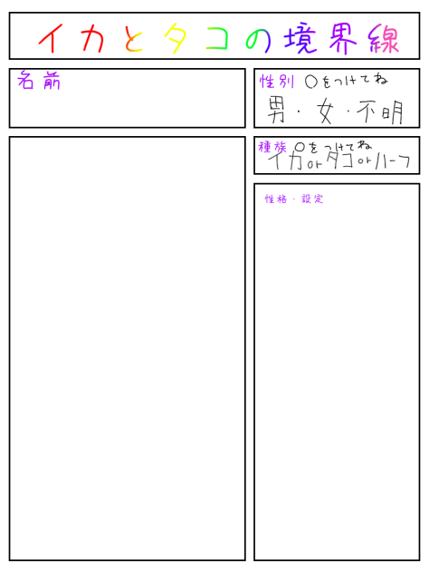 キャラ募集ちう