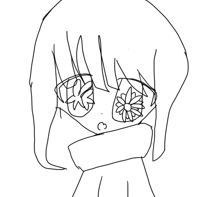 花の目の女の子