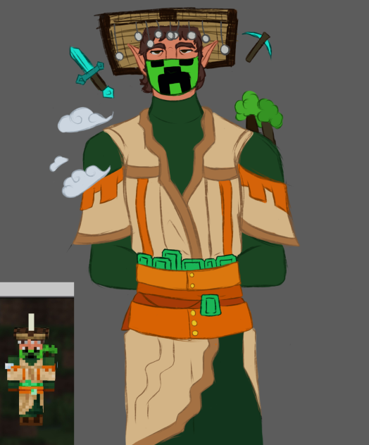 My Minecraft character - ibisPaint