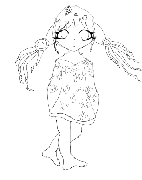 outline for my new character coremeun!