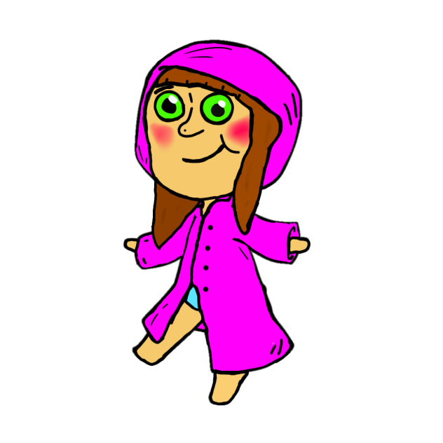 pink jacket girl