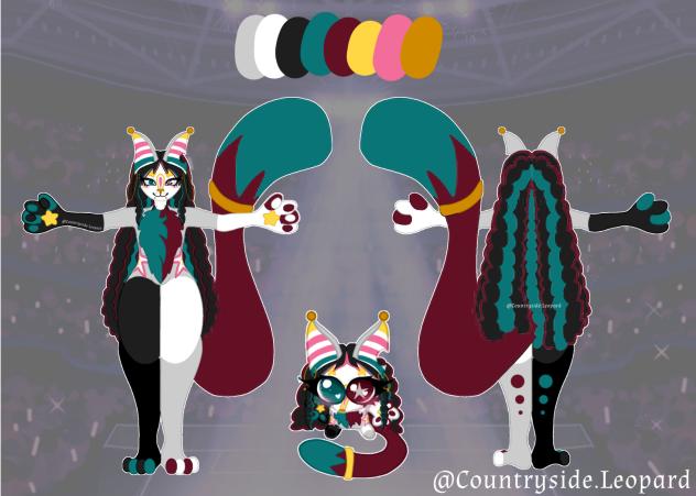 Lunaire reference sheet!🐱