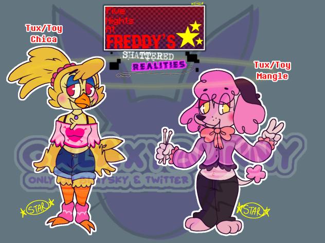 FNAFSR Toy Chica+Mangle reworked