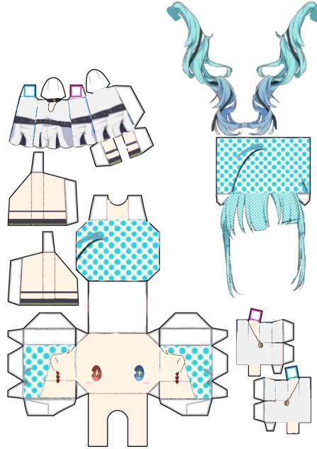 Papercraft Dillemma Miku DECO27