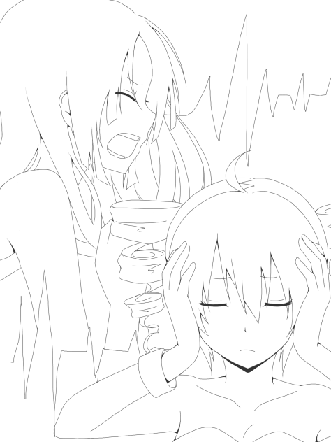 フレイムハート 線画